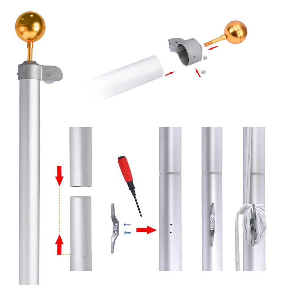 1-Sectional Flag Pole Kit