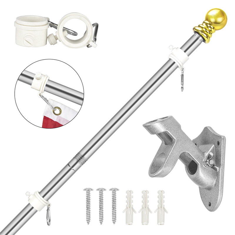 2-Stainless steel wall flagpole..jpg
