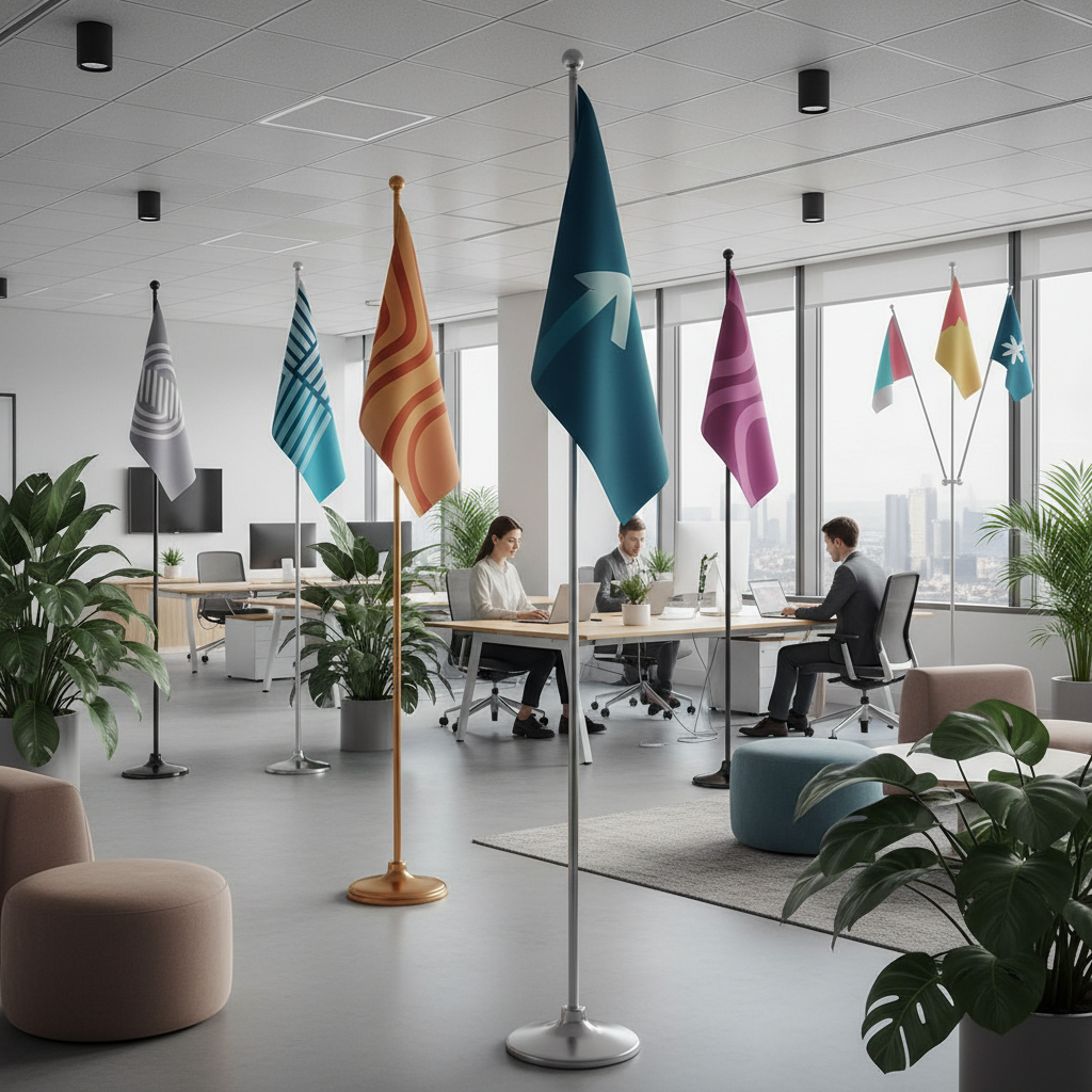 2025 Top 5 Office Flag Stand Solutions for Effective Workplace Branding