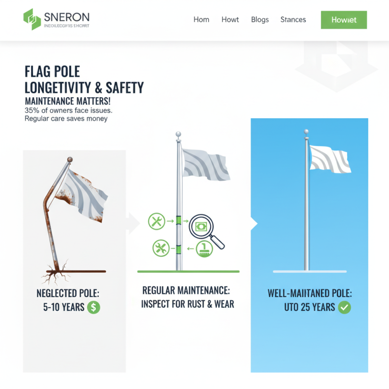 Telescoping flag poles for garden display in an outdoor space