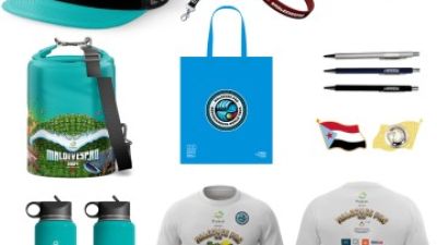 Advertising tent packed with customized exhibition advertising products for shipment