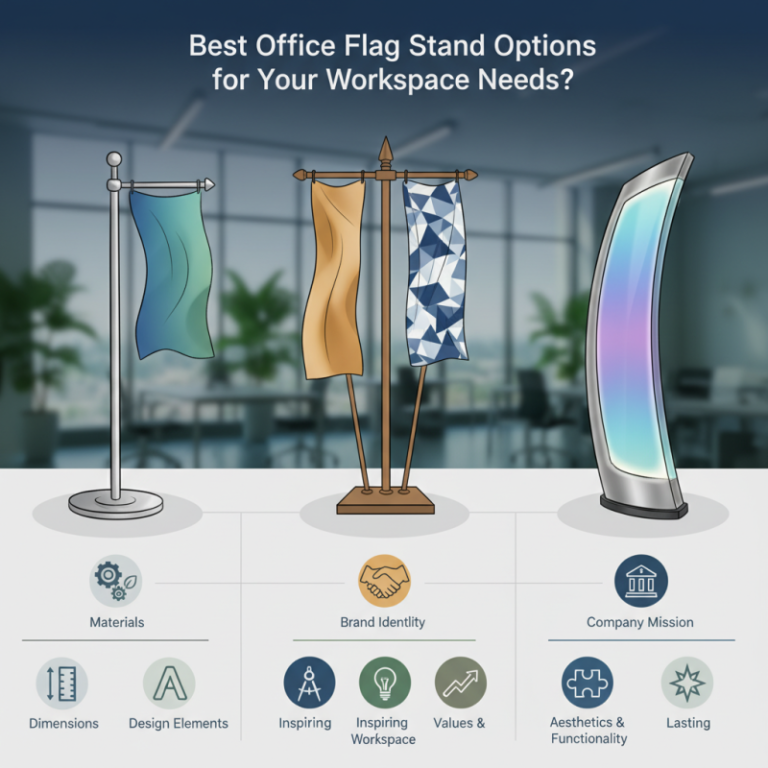 Best Office Flag Stand Options for Your Workspace Needs?
