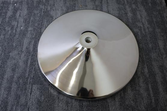 indoor flagpole base chrome cone