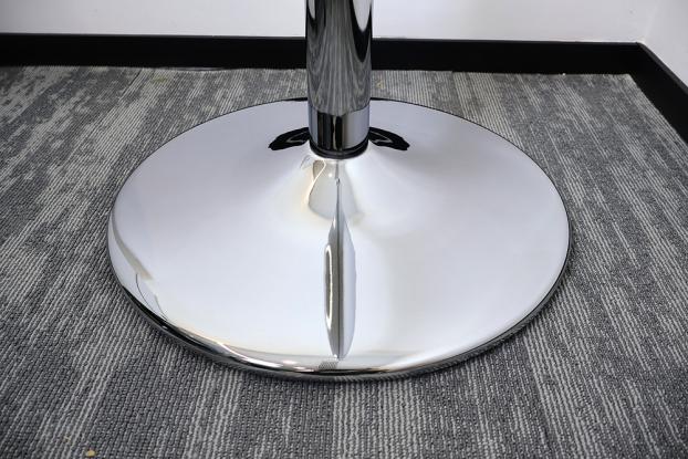 indoor flagpole base chrome