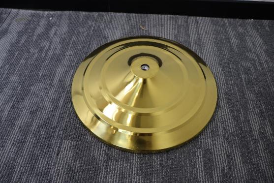 indoor flagpole base gold domed