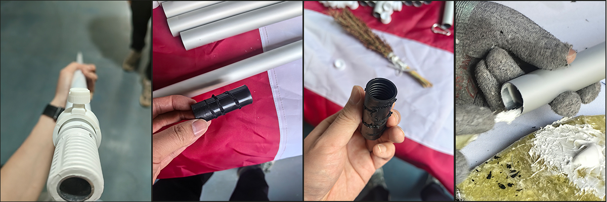 wall mounted flagpole details